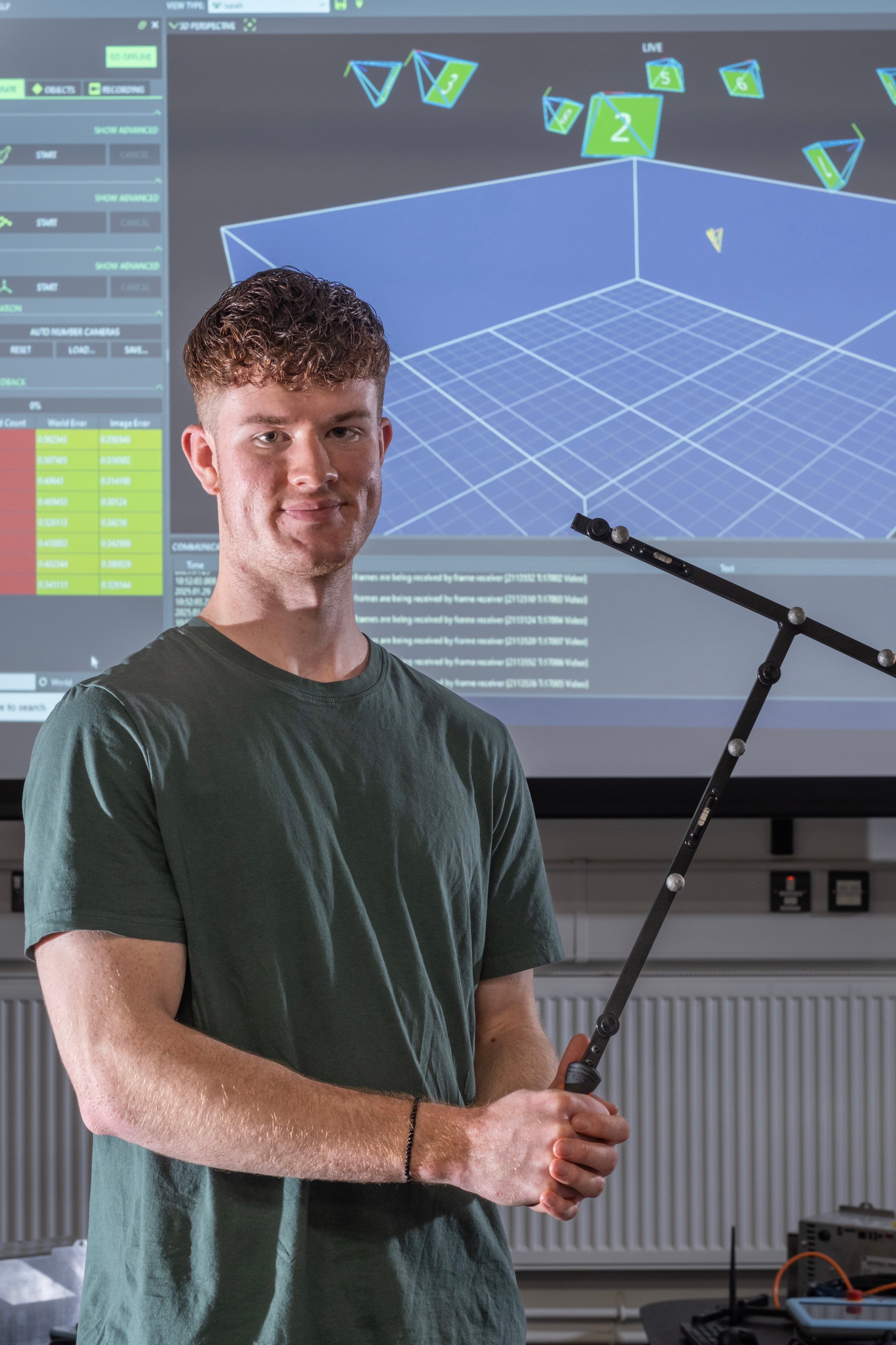 Seb testing hardware in the lab